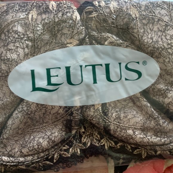 NEW Leutus Women's Lace Embroidery Push Up Bra 38D 36D Black Sheer Underwire - Picture 2 of 5